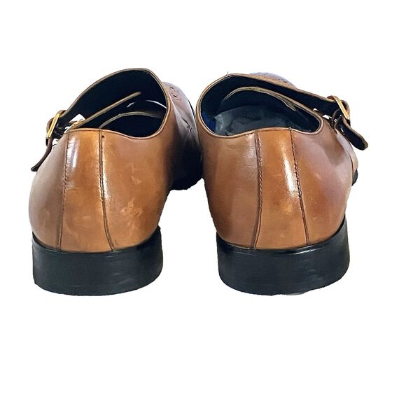 Bar III Shoe Double Monk Strap Leather Brogue Carrick 13 Brown Preppy Dress main image 6